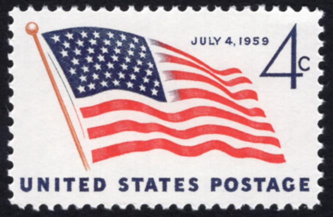 星条旗 アメリカ1959 切手の博物館
